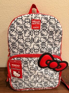 NWT-Hello Kitty x Igloo Red & White Character Backpack